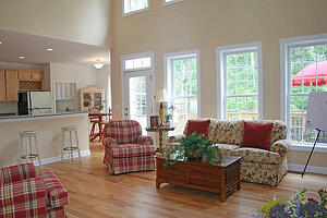 Dramatic Great Room Highlighting Interior House Painting