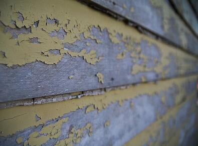 Peeling Paint On Wood Clapboards