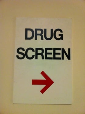 Painting contractor drug testing sign