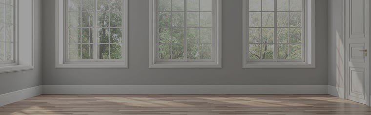 Fresh paint job in residential living room